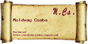 Moldvay Csaba névjegykártya